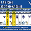 Air Force announces officer performance report static closeout dates, beginning October 2022